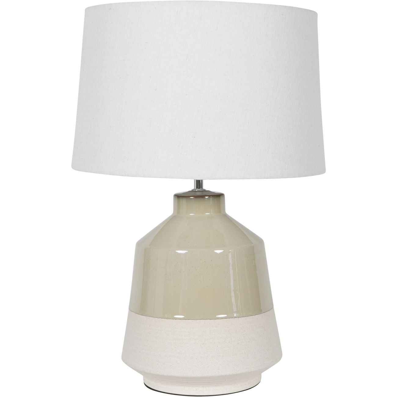 Canterbury Soft Green Dipped Glaze Table Lamp Large